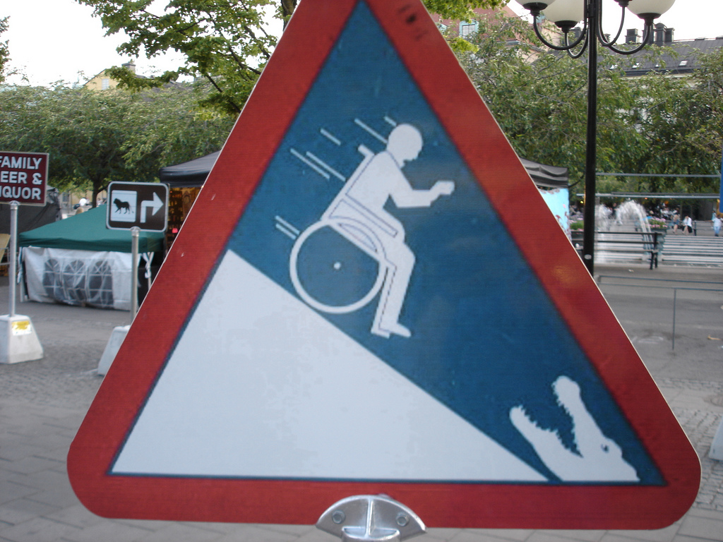gator attack Road Warning Signs