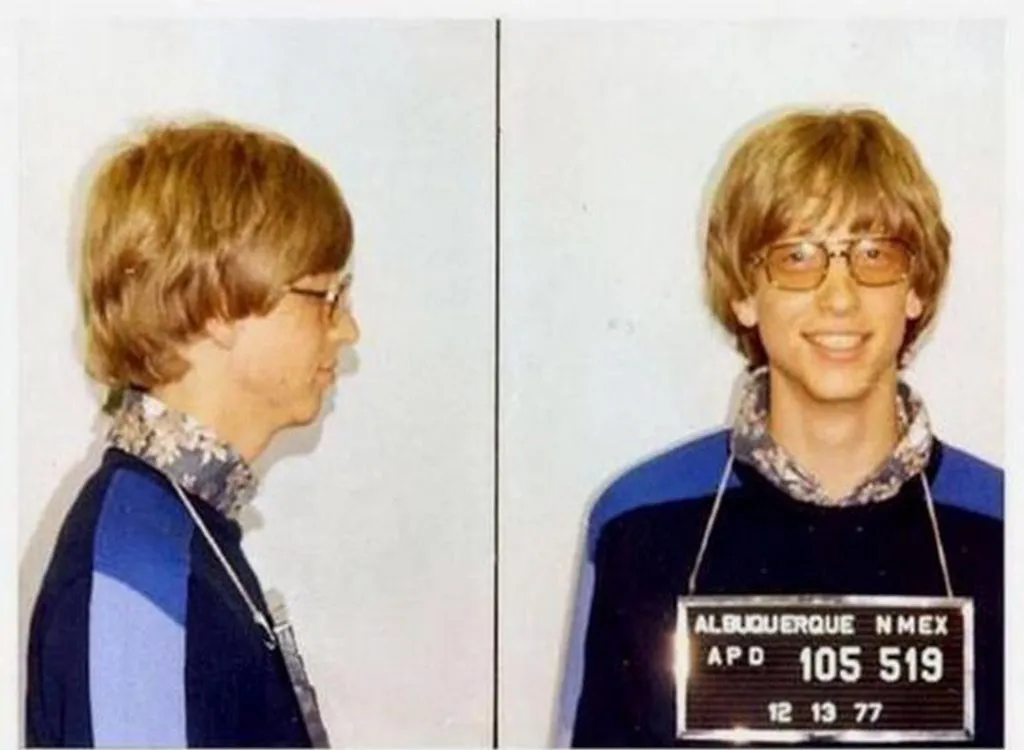 Bill Gates funny celebrity mugshots