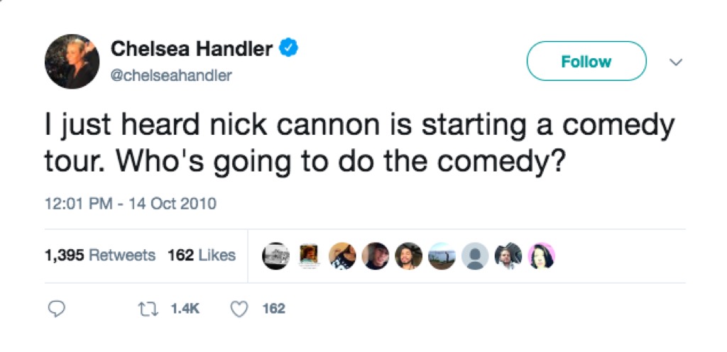 Chelsea Handler insults Nick Cannon on Twitter