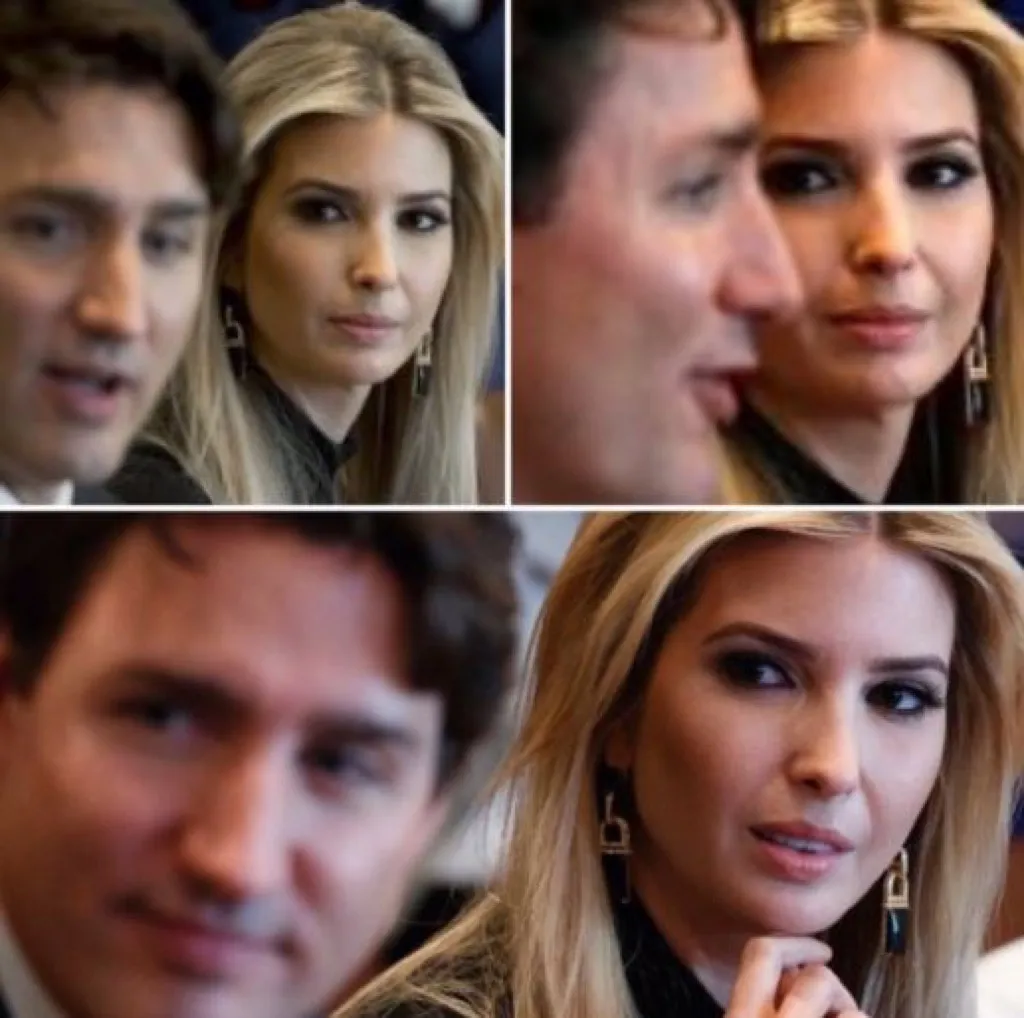 Ivanka and Trudeau meme