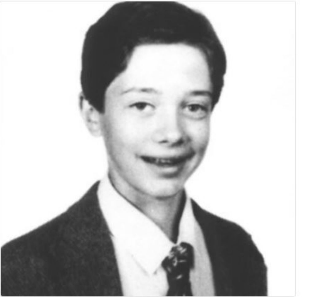 Topher Grace yearbook photo.