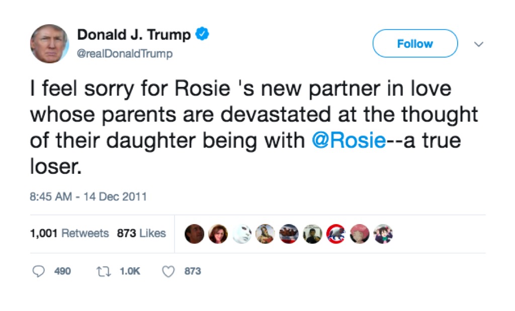 Trump and Rosie O'Donnell feud