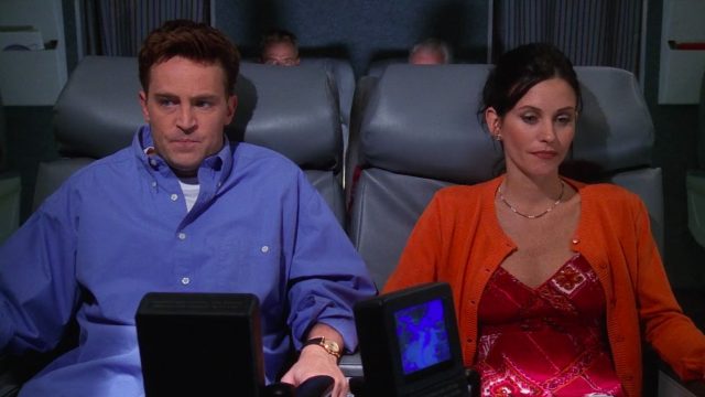 chandler and monica want to have sex on airplane