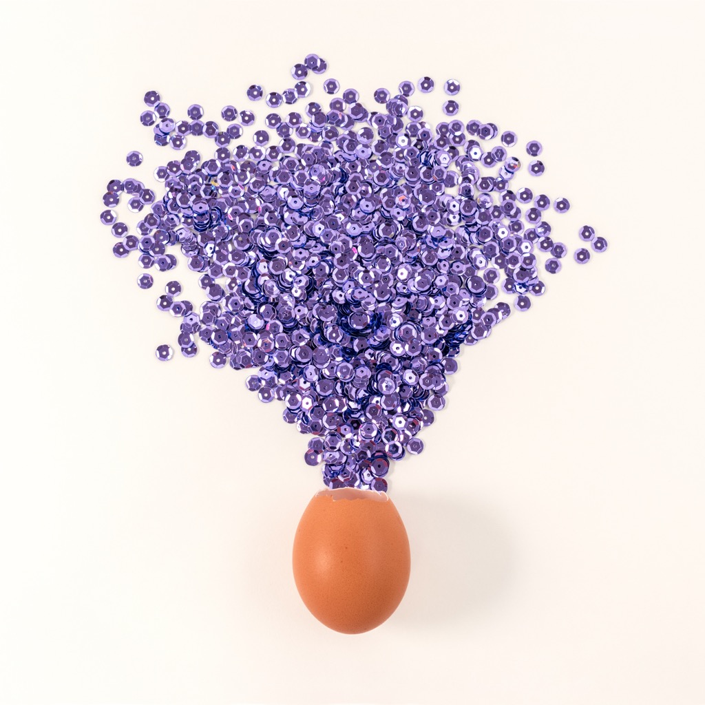 glitter egg