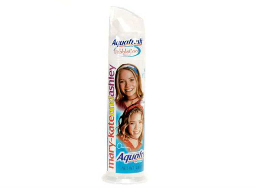 Mary-Kate and Ashley Olsen Aquafresh Toothpaste