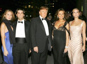 Vanessa Haydon, Donald Trump Jr, Donald Trump, Melania Trump, Ivanka Trump at The Fashion Group International's Night of Stars, Cipriani Restaurant 42nd Street, New York, October 27, 2005