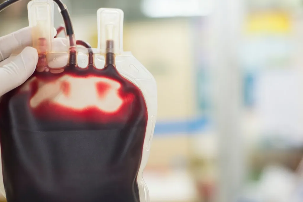 Blood transfusion bag