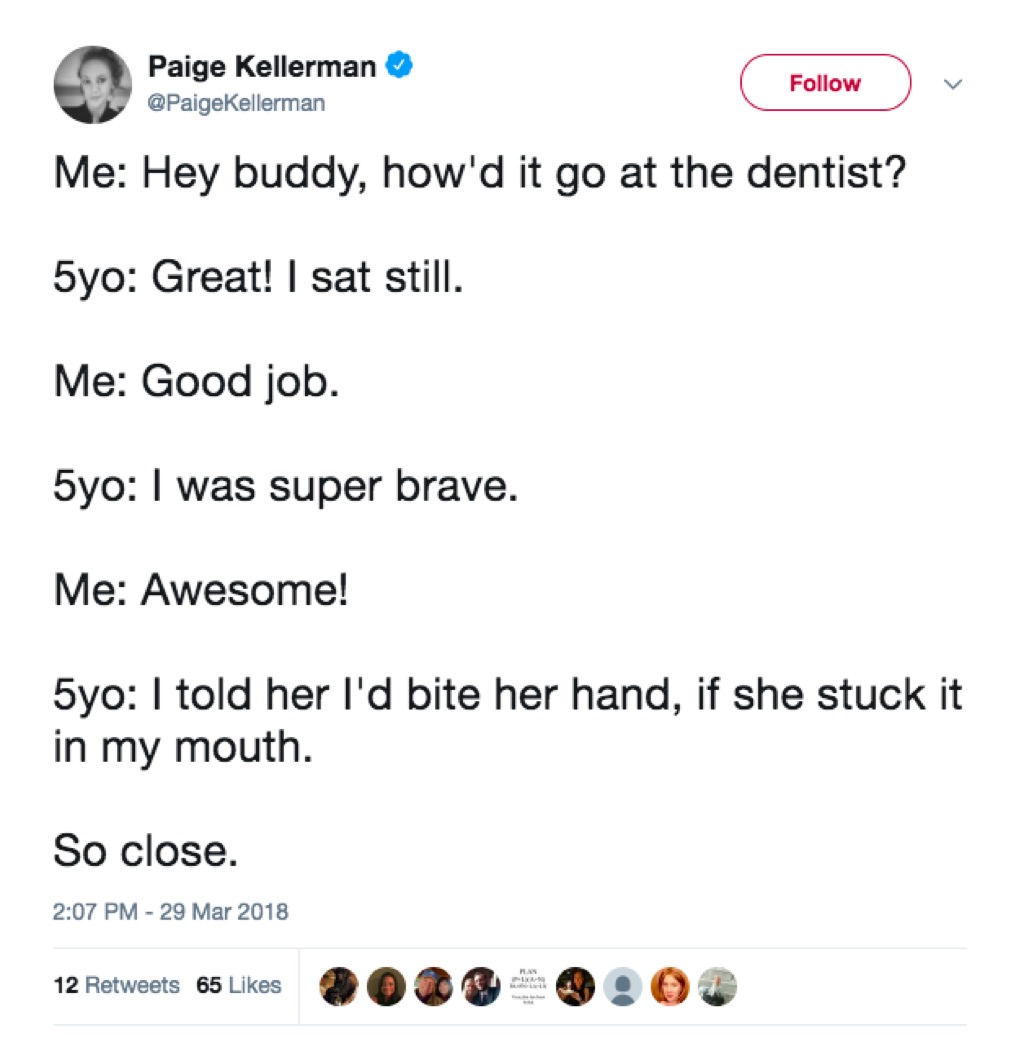 Dentist funny mom tweets