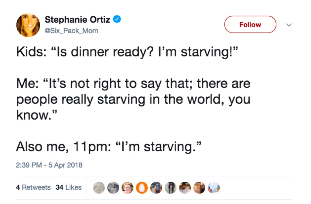 Hungry funny mom tweets