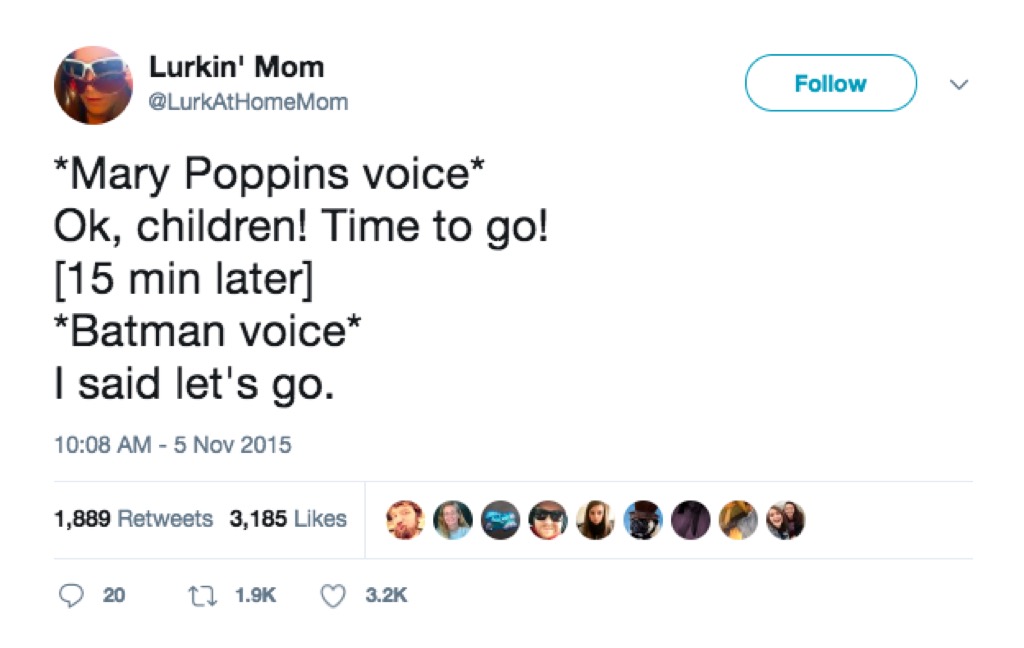 Mary Poppins funny mom tweets