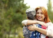 Man in army uniform military spouse