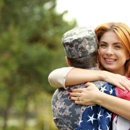 Man in army uniform military spouse