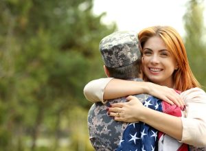 Man in army uniform military spouse