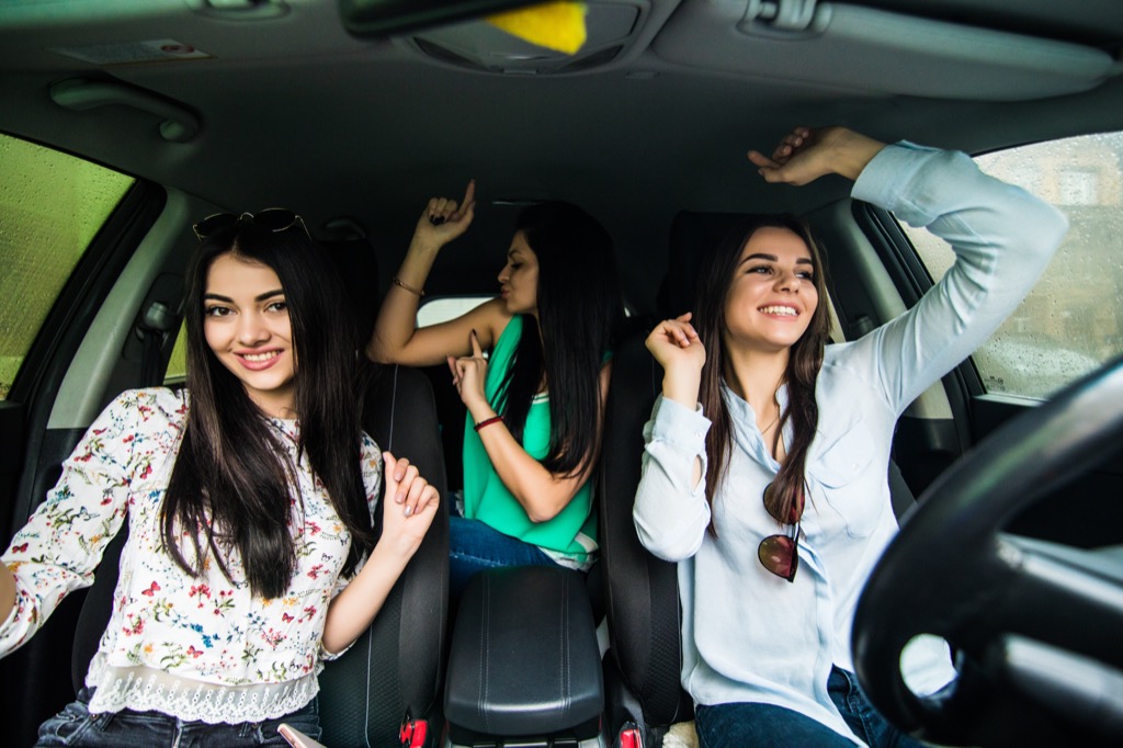 Women Dancing and Singing in Car Embarrassing Things