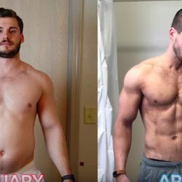 Hunter Hobbs posts timelapse video of 42 pound weight loss in three months.