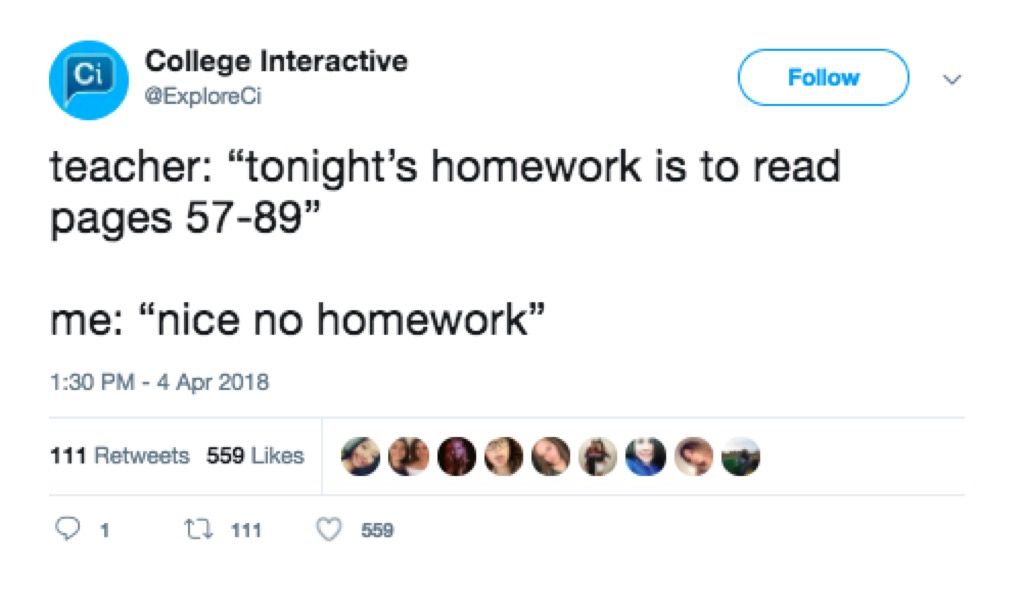 assignment funny tweets