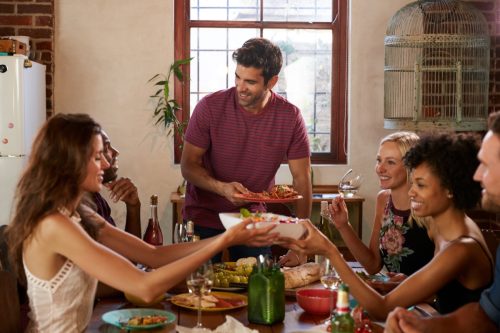 Party Host Serving Food Social Etiquette Mistakes