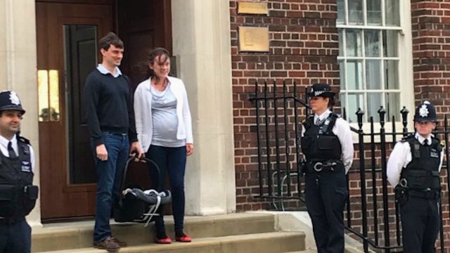 unsuspecting couple gets caught in media frenzy over new royal baby.