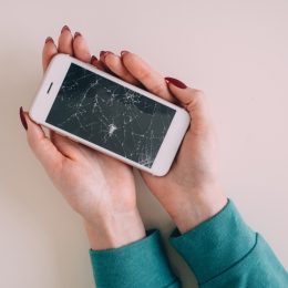 cracked phone screen Millennial problems