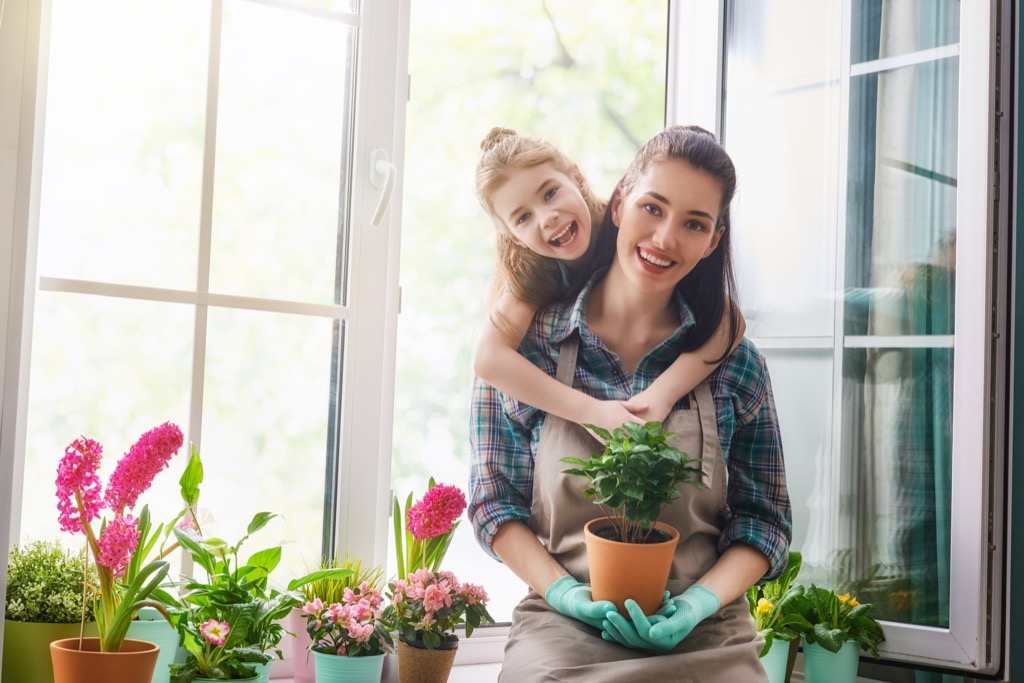 mother and daughter gardening Moms Should Never Say