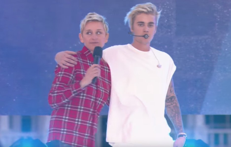 Ellen Degeneres Justin Bieber Celebrity Friendships
