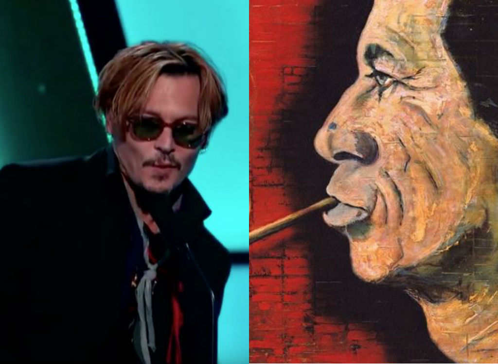Johnny Depp painting