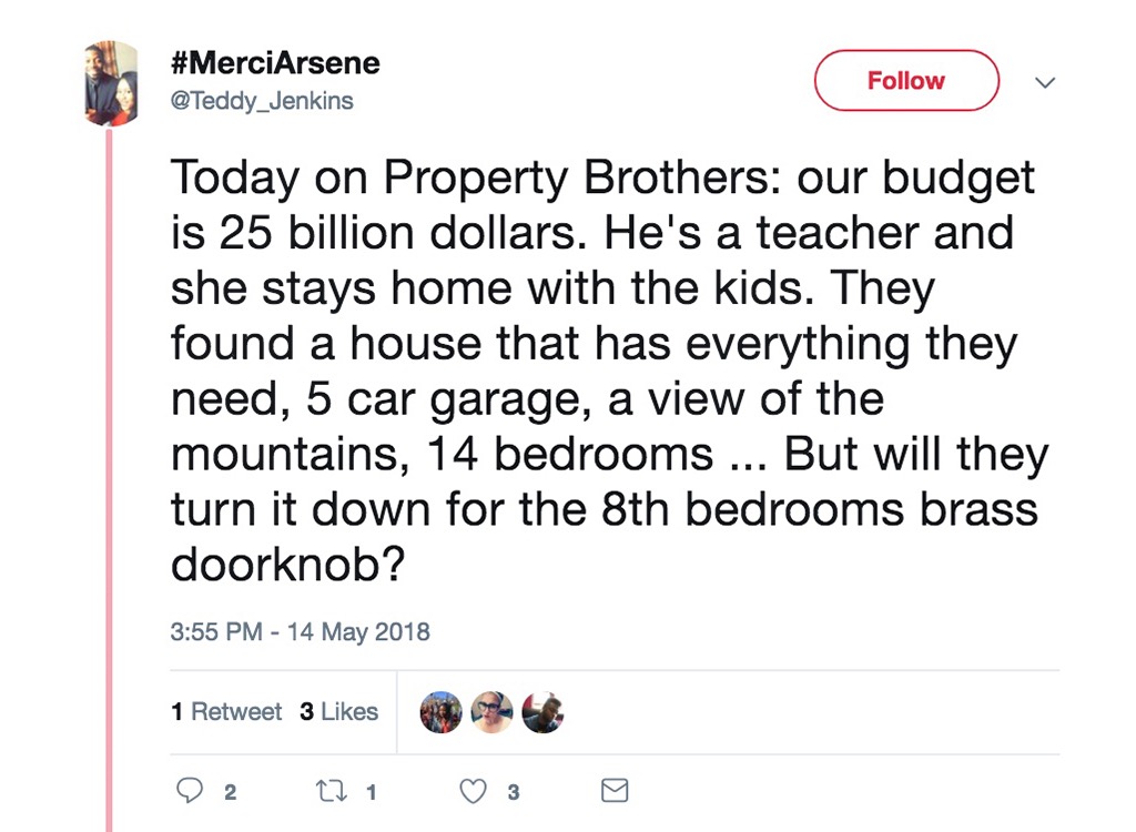 Property Brothers tweet funniest home design show jokes