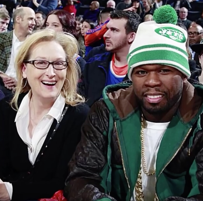Meryl Streep 50 Cent Celebrity Friendships