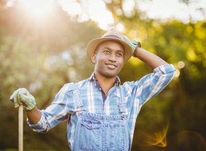 Young man farming clean jokes