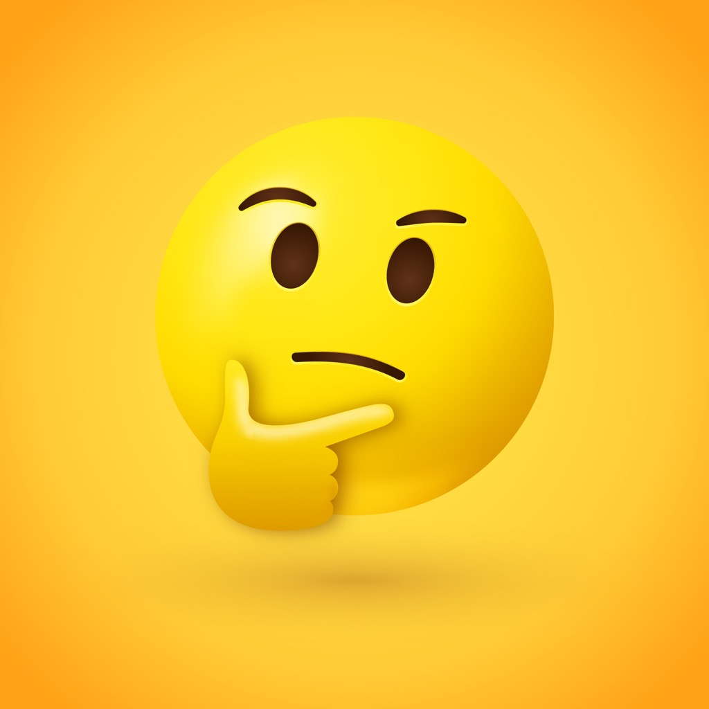 thinking face emoji {new words}