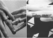 couples are choosing to get wedding tattoos instead of rings.