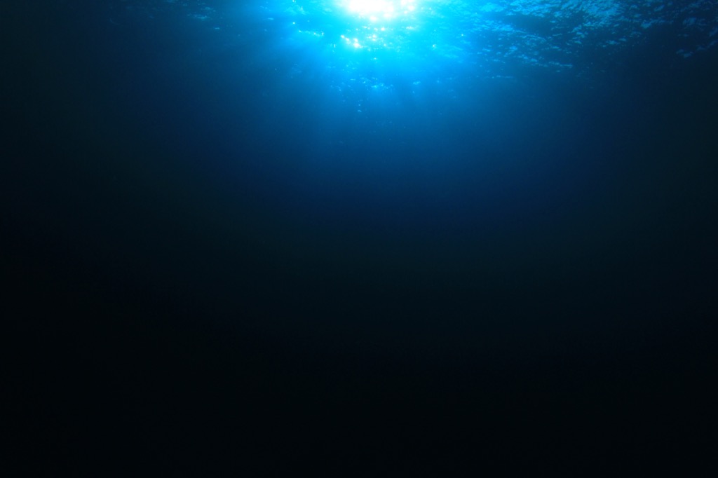 deep underwater mariana trench