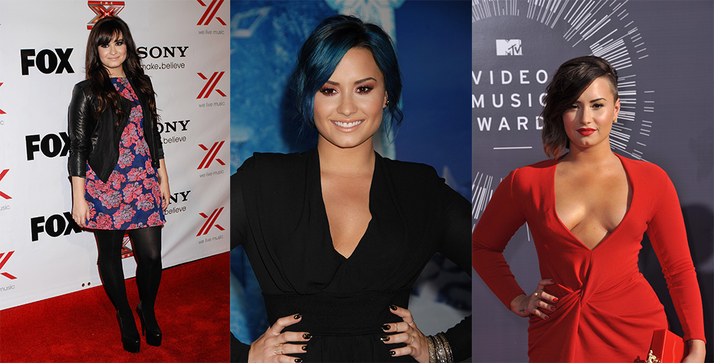 Demi Lovato hair transformations