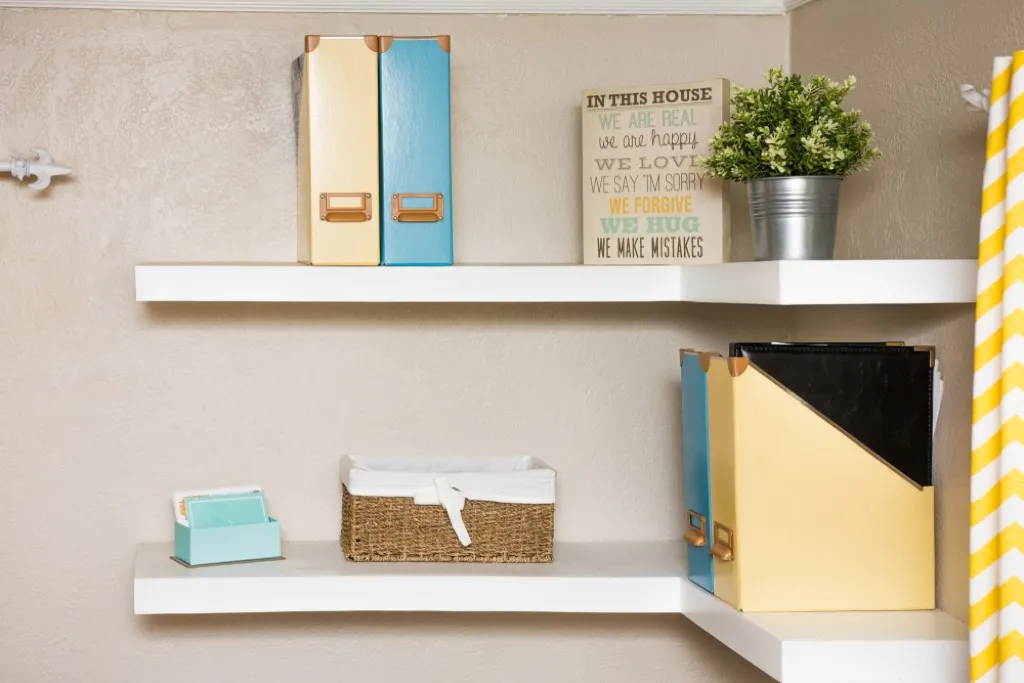 floating shelves, easy home tips