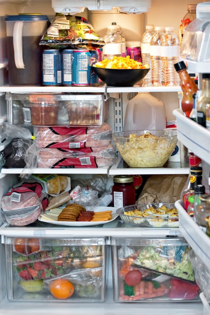 Full fridge refrigerator