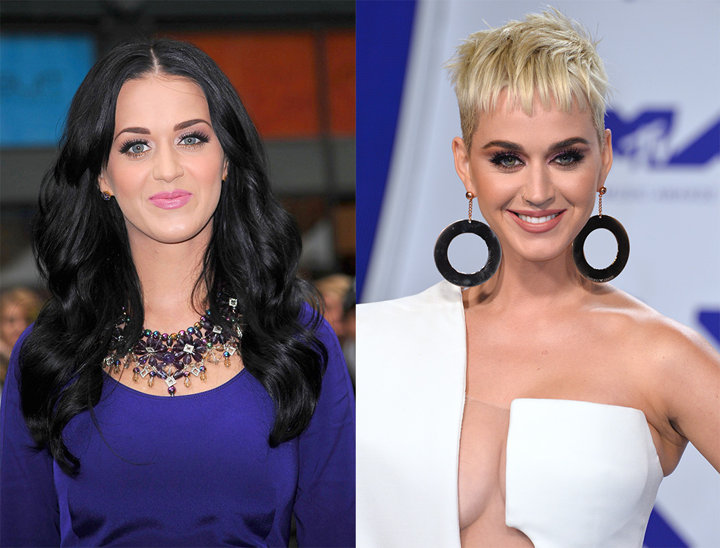 Katy Perry, celebrity hair transformation