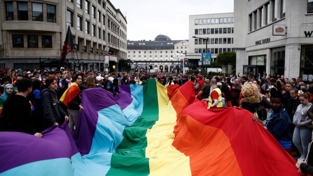 LGBT Rally Kiss lgbt pride