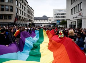 LGBT Rally Kiss lgbt pride