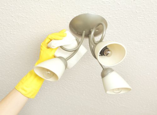 Light fixtures pro housekeeping tips