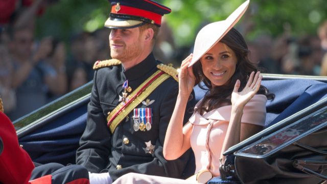 Meghan trooping the colour