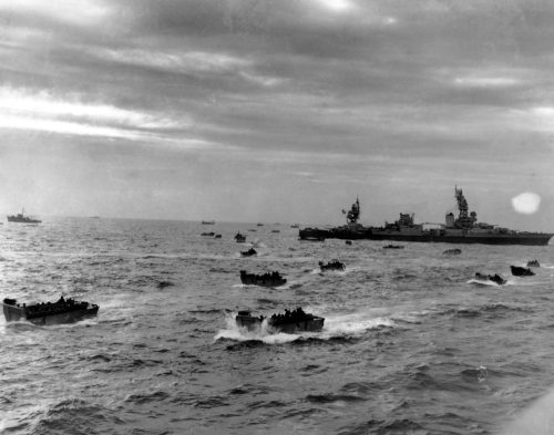 vintage photo of the normandy invasion