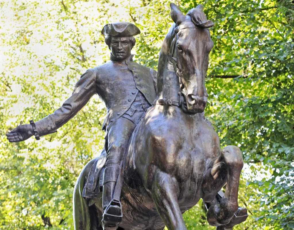 Paul Revere statue history