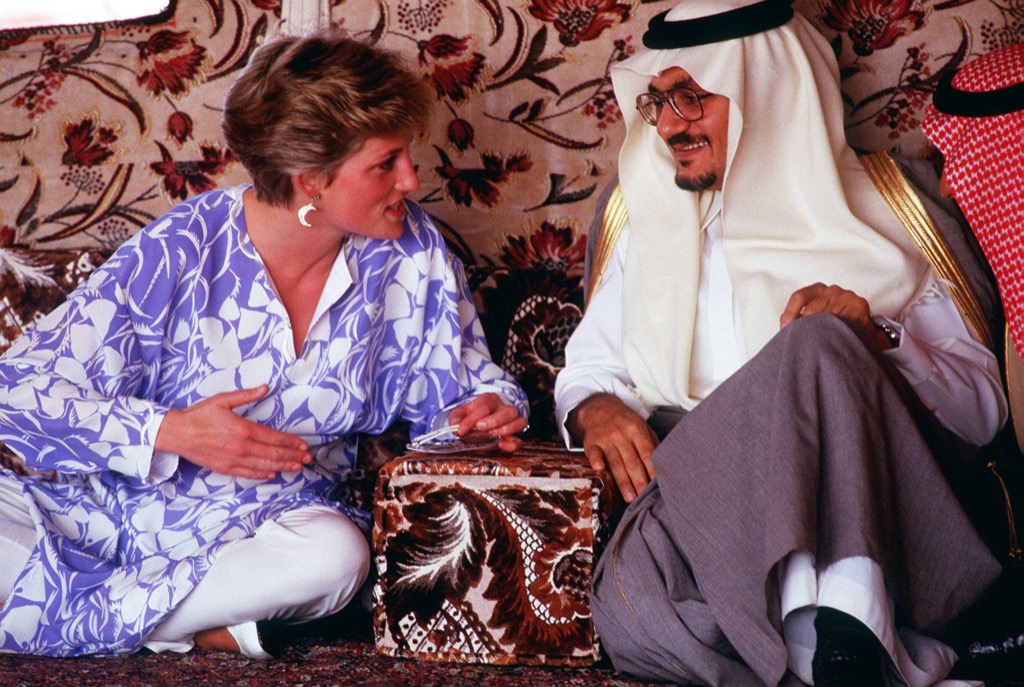 Princess Diana with the Sultan of Oman