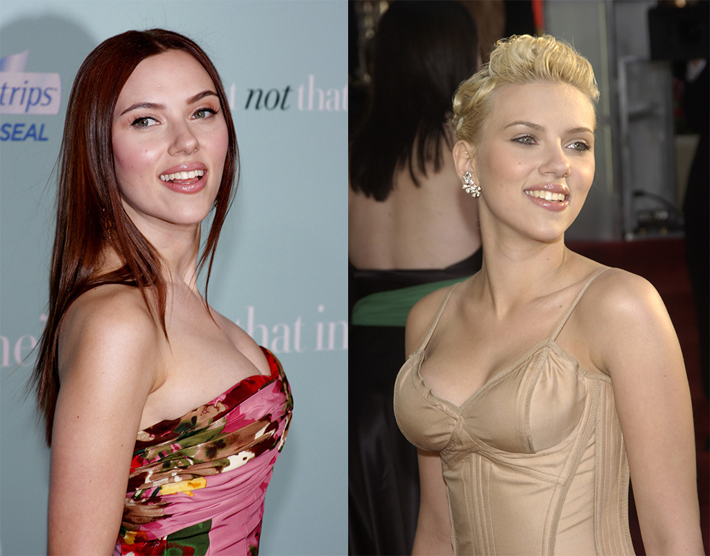 Scarlett Johansson hair transformation