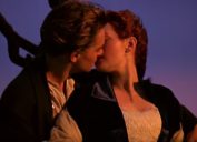 leo and kate kissing on the titanic
