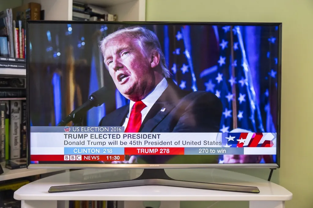 trump on tv on election night