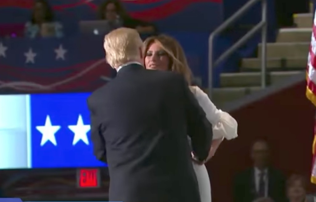 trump kiss republican convention