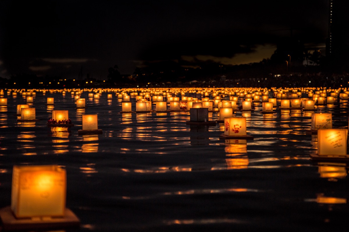 water lanterns