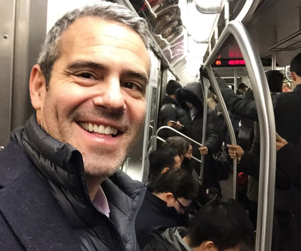 Andy Cohen Celebrities Using Public Transportation