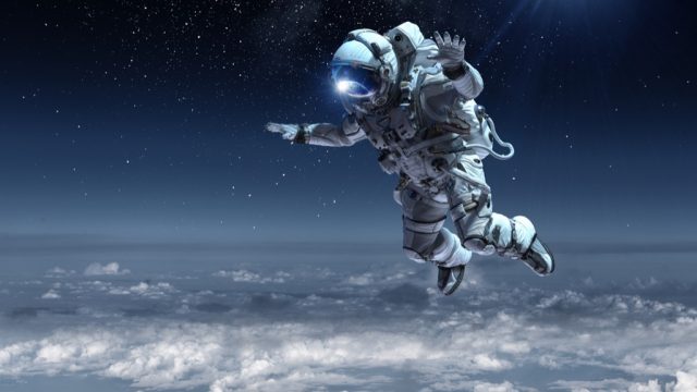funny moving astronaut